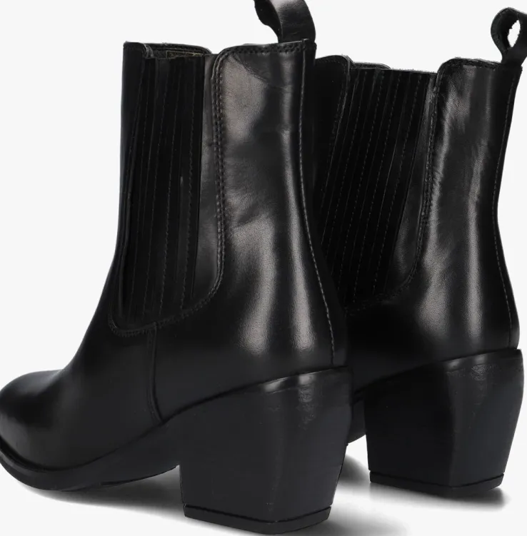 zwarte notre-v enkellaarsjes ki-4689