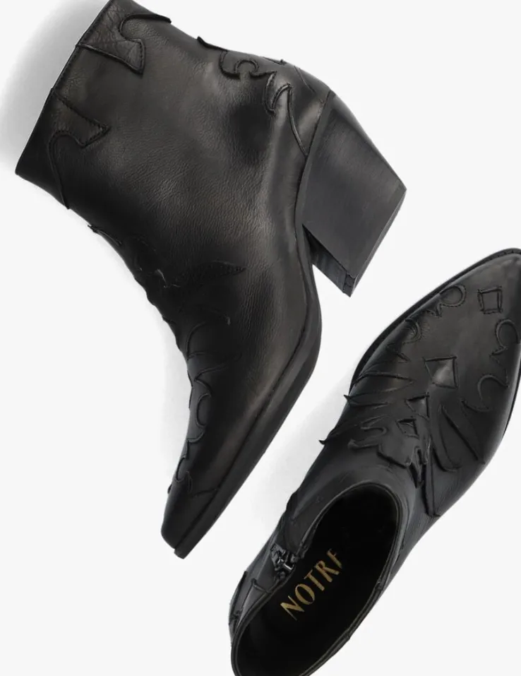 zwarte notre-v enkellaarsjes ar196