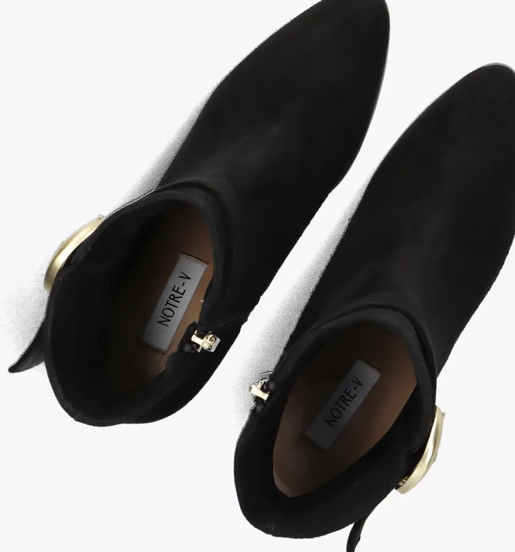 zwarte notre-v enkellaarsjes 8552