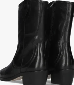 zwarte notre-v enkellaarsjes 18050