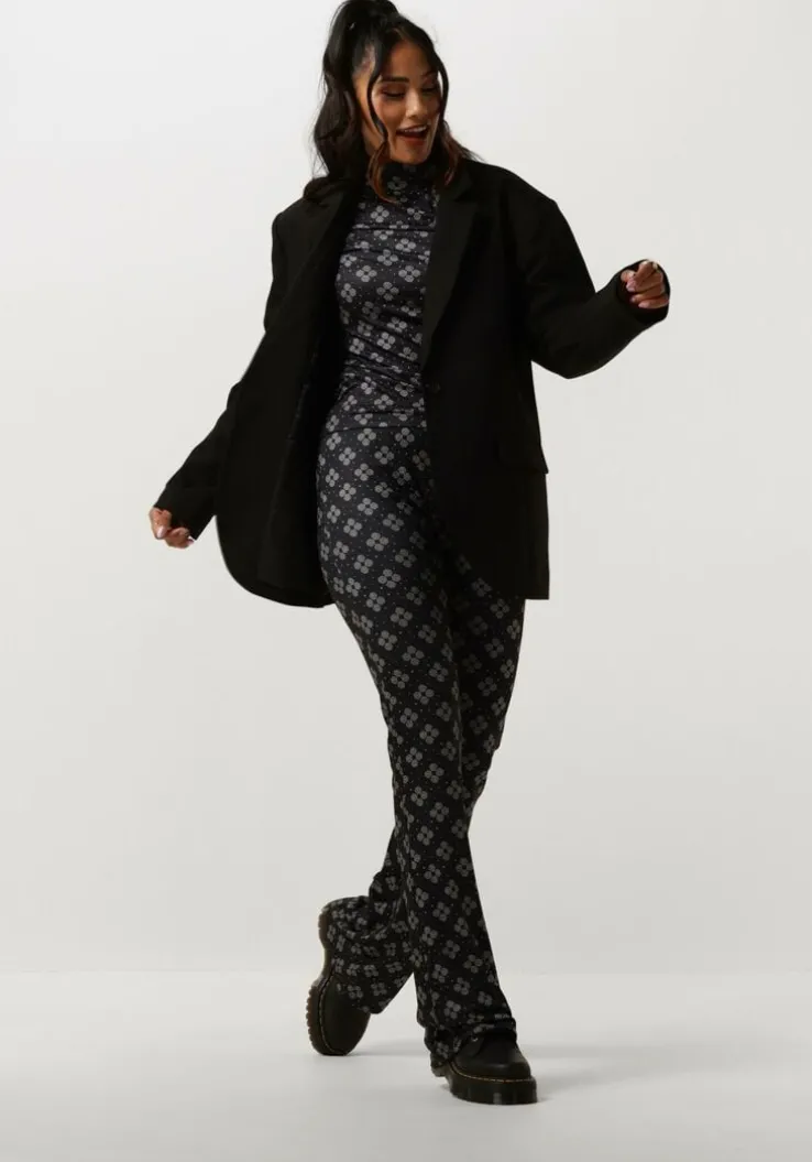 zwarte notre-v flared broek nv celeste flared pants