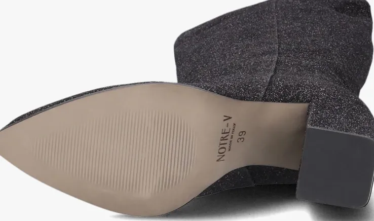 zwarte notre-v hoge laarzen x florine