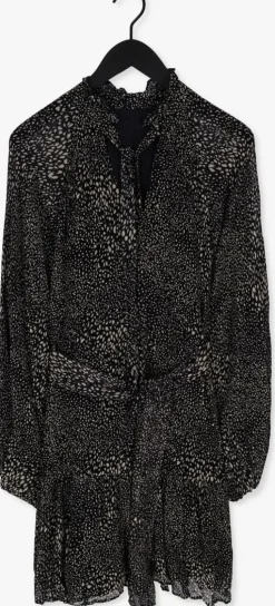 zwarte notre-v midi jurk mini dress nv-arla