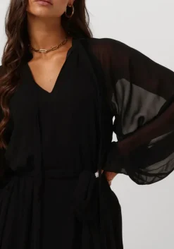 zwarte notre-v mini jurk mini dress nv-arla