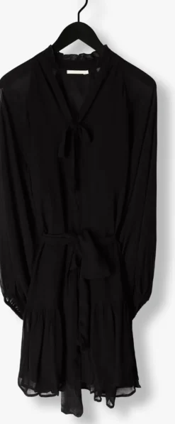 zwarte notre-v mini jurk mini dress nv-arla