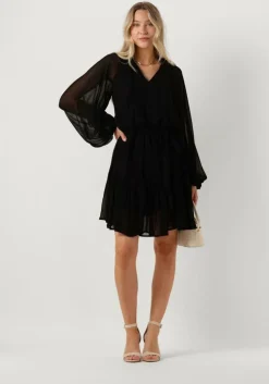 zwarte notre-v mini jurk mini dress nv-arla