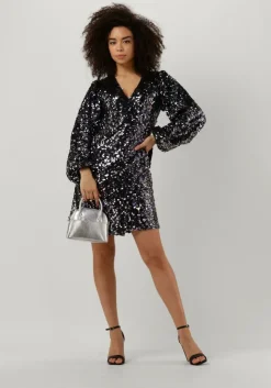 zwarte notre-v mini jurk nv-bing party dress