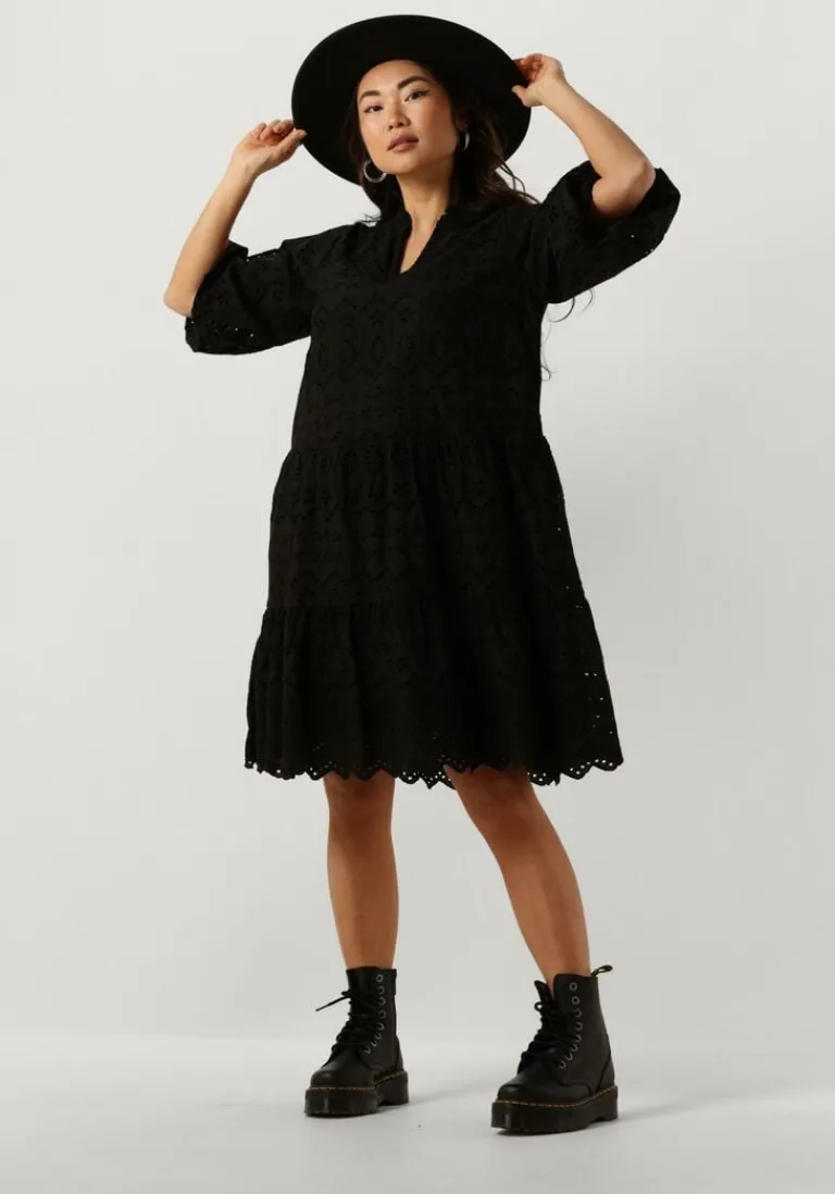 NOTRE-V e mini jurk nv-donna dress broderie anglaise dress>DAMES Jurken