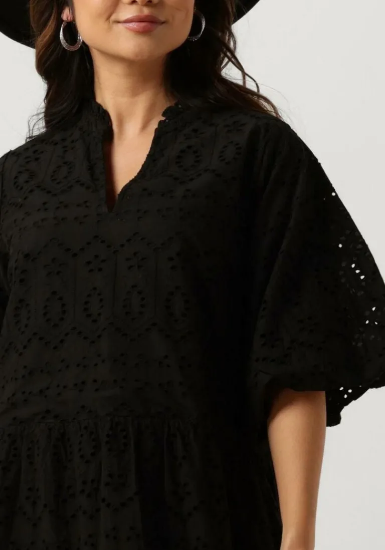 NOTRE-V e mini jurk nv-donna dress broderie anglaise dress>DAMES Jurken