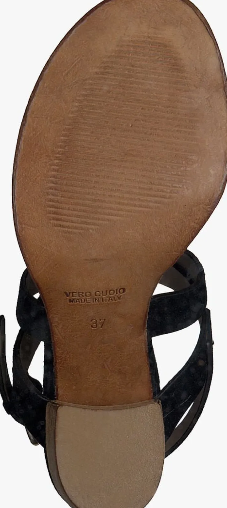 zwarte notre-v platte sandalen 4611