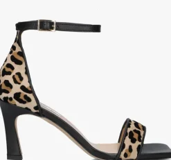 zwarte notre-v sandalen met hak 86605