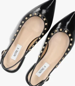 zwarte notre-v slingbacks 12270