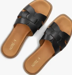 zwarte notre-v slippers 22730