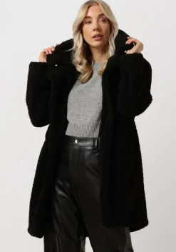 zwarte notre-v teddy jas teddy coat short