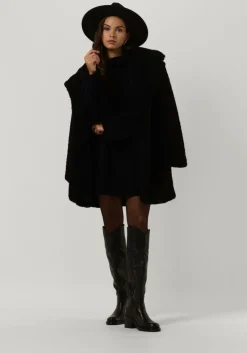 zwarte notre-v teddy jas teddy coat short