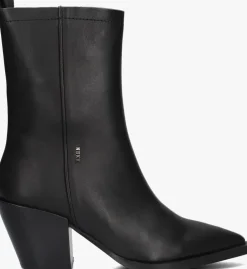 zwarte nubikk enkellaarsjes liv bootie