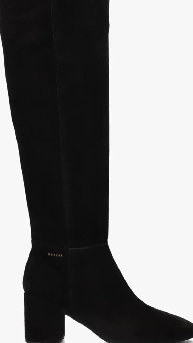 zwarte nubikk hoge laarzen isa beau