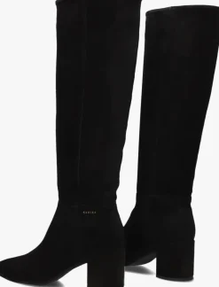 zwarte nubikk hoge laarzen isa beau