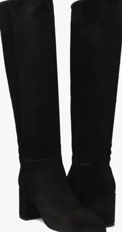 zwarte nubikk hoge laarzen isa beau