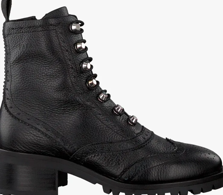 zwarte nubikk veterboots djuna brogue