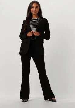 zwarte object flared broek objlisa mw flared pants