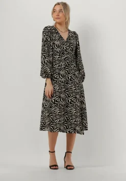 OBJECT e midi jurk objleonora l/s wrap midi dress>DAMES Jurken