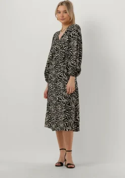 OBJECT e midi jurk objleonora l/s wrap midi dress>DAMES Jurken