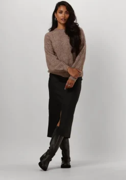 zwarte object midirok objnaya coated mw skirt