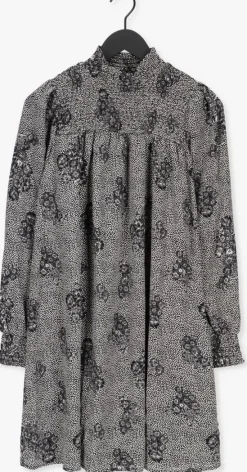 zwarte object mini jurk evelyn l/s short dress