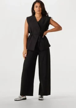 OBJECT e pantalon objyui hw wide pants 137>DAMES Broeken