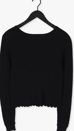 zwarte object top objharriet l/s knit pullover