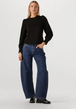 zwarte object trui objandrea re l/s o-neck top