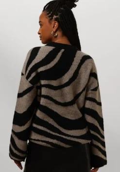 zwarte object trui objdiana lo l/s knit pullover