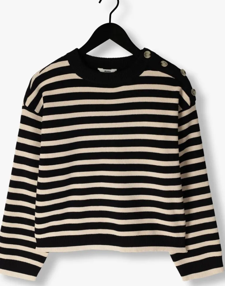 OBJECT e trui objelly lo ls knit pullover>DAMES Truien & Vesten