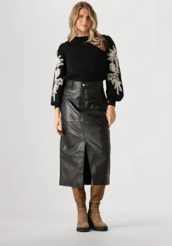 zwarte object trui objjoana l/s knit pullover