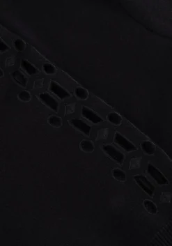 zwarte object trui objyuki s/s re knit pullover 140