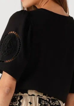 zwarte object t-shirt objdorina s/s re top e ss fair 25