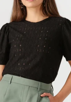 zwarte object t-shirt objlaila s/s re top