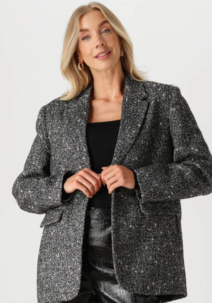 zwarte omoda atelier blazer x nina - les