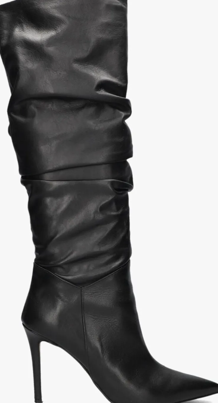 zwarte omoda atelier hoge laarzen x iris - pluk