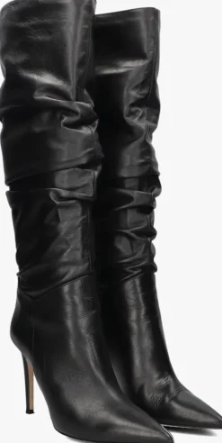 zwarte omoda atelier hoge laarzen x iris - pluk