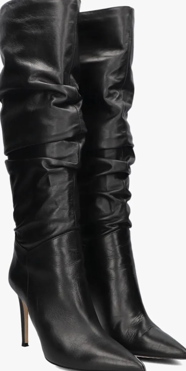 zwarte omoda atelier hoge laarzen x iris - pluk