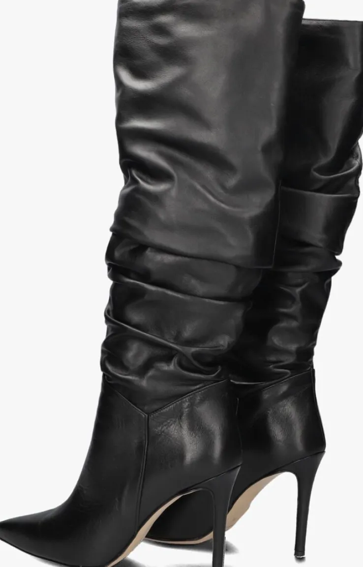 zwarte omoda atelier hoge laarzen x iris - pluk