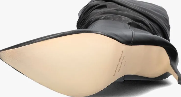 zwarte omoda atelier hoge laarzen x iris - pluk