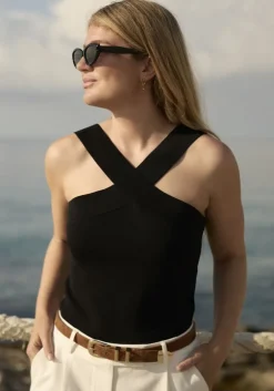 zwarte omoda atelier top om-imani x iris