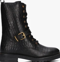 zwarte omoda veterboots lpdungaball-38