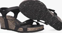 zwarte panama jack sandalen julia