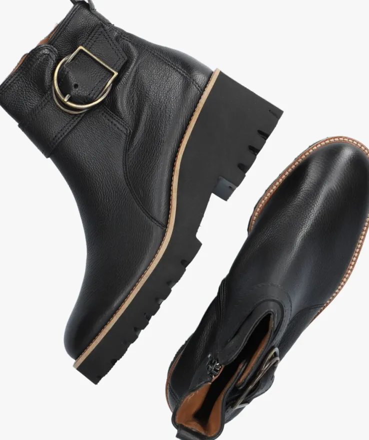 zwarte paul green enkellaarsjes 9763