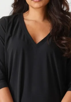 zwarte penn & ink midi jurk blake