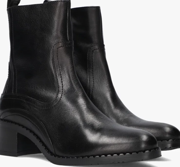 zwarte piedi nudi enkellaarsjes 2746-01